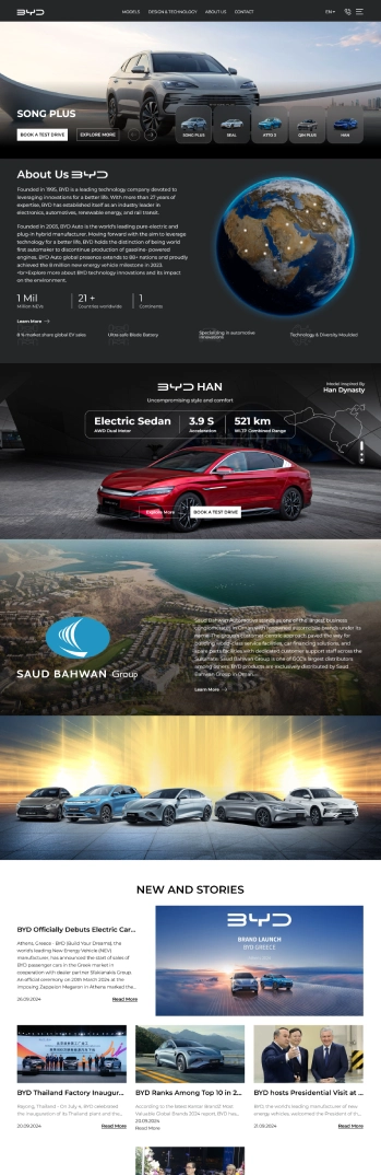 BYD Oman home page