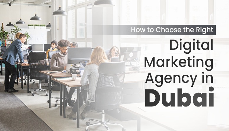 Team working in modern office – choosing the right digital marketing agency in Dubai
